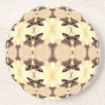 Give Me Lip Kaleidoscope Mandala Beverage Coasters