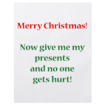 Give me my presents! flyer design