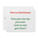 Give me my presents! invitations
