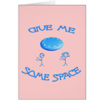 Give Me Some Space Frisbee Greeting Card