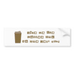 Give Me The Coffee and No One Gets Hurt bumper stickers