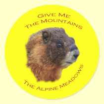 Give Me the Mountains...Marmot stickers