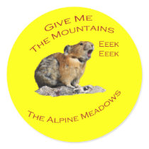 Give Me The Mountains...Pika Stickers