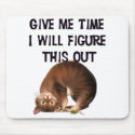 Give Me Time - Upside Down Kitty Mousepad by mrssocolov Give Me Time - Upside Down Kitty Mousepad