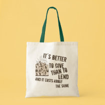 Geben Sie, nicht zu leihen taschen