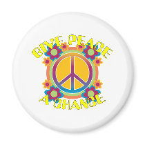 Give Peace A Chance magnets by VoodooBebe Give Peace A Chance magnets