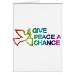 Give Peace a Chance (Rainbow) Greeting Cards