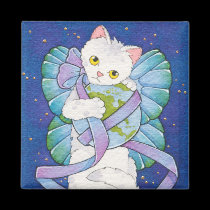 Give peace a chance square magnet