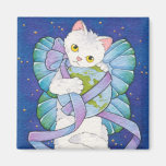 Give peace a chance square magnet