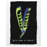 give peas a chance - black flyers