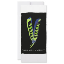 give peas a chance - black rack card