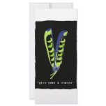 give peas a chance - black rack cards