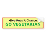 Give Peas A Chance - Bumper Sticker