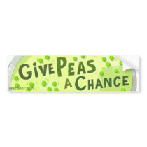 Give Peas A Chance Bumper Stickers