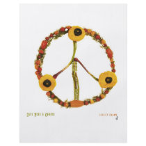 Give peas a chance full color flyer