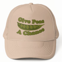 Give peas a chance trucker hat
