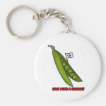 Give peas a chance key chain Give peas a chance key chain