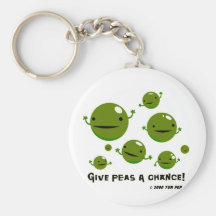 Give Peas a Chance Keychain