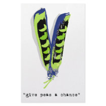 give peas a chance-light stationery by KillerGreens give peas a chance-light stationery