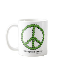 Give Peas A Chance mugs
