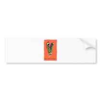 give peas a chance-orange bumper stickers
