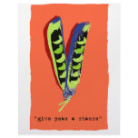 give peas a chance-orange personalized letterhead