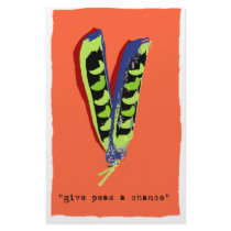 give peas a chance-orange stationery by KillerGreens give peas a chance-orange stationery