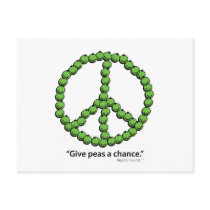 Give Peas A Chance postcards by virtuocity Give Peas A Chance postcards