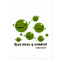 Give Peas a Chance Postcards