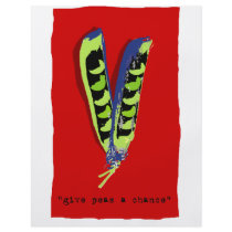 give peas a chance-red full color flyer