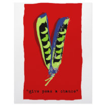 give peas a chance-red letterhead by KillerGreens give peas a chance-red letterhead