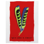 give peas a chance-red custom letterhead