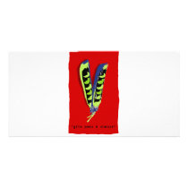 give peas a chance-red photo cards by KillerGreens give peas a chance-red photo cards