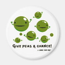 Give Peas a Chance Refrigerator Magnets