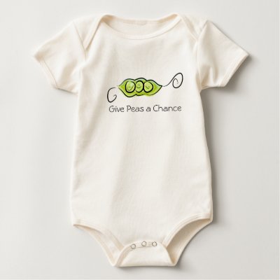 Give Peas a Chance onesie/creeper