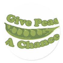 Give peas a chance stickers by BoogieMonst Give peas a chance stickers