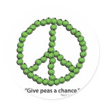 Give Peas A Chance Stickers