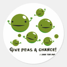 Give Peas a Chance Stickers