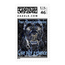 Give Pits a Chance postage stamp by jmpreis Give Pits a Chance postage stamp