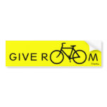 Give room to bikes bumper sticker