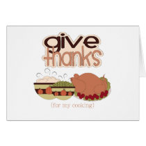 Give Thanks For My Cooking cards