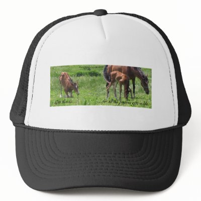 Give Thanks For Precious Gifts Trucker Hat by BowNRanch