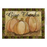 Give Thanks Pumpkins Card
