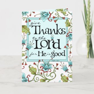 Give Thanks - Thank You Card