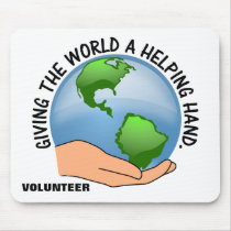 Give the world a helping hand and volunteer mousepads