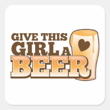 Give this girl a Beer ND Sticker