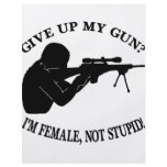 Give Up My Gun? I'm Female Not Stupid! flyers