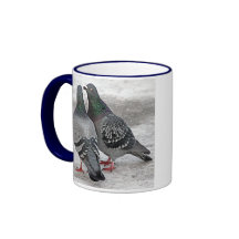 Give Us A Kiss Pigeon Gift Mug