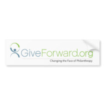 GiveForward Changing the Face of Philanthropy bumper stickers by desimv1 GiveForward Changing the Face of Philanthropy bumper stickers