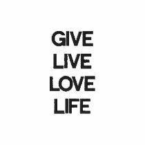 GIVELIVELOVELIFE embroidered shirts by manifesting_beauty GIVELIVELOVELIFE embroidered shirts